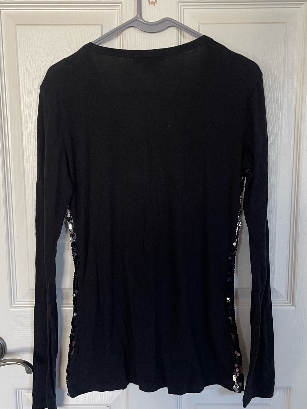 Rock & Roll Cowgirl Ombré Sequin Long Sleeve Top size Large - Picture 4 of 13
